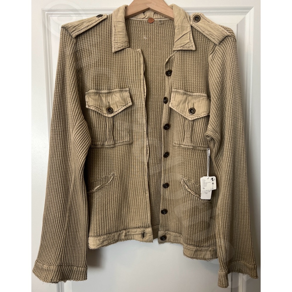 Free People Logan Jacket Green Tea Leaves XS NWT - Picture 5 of 10